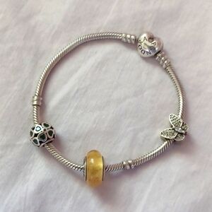 Pandora Solid Sterling Charm Bracelet Size: 19cm / 7.5 inch